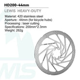 Lewis Heavy Duty Disc Brake Rotors - 2.3mm